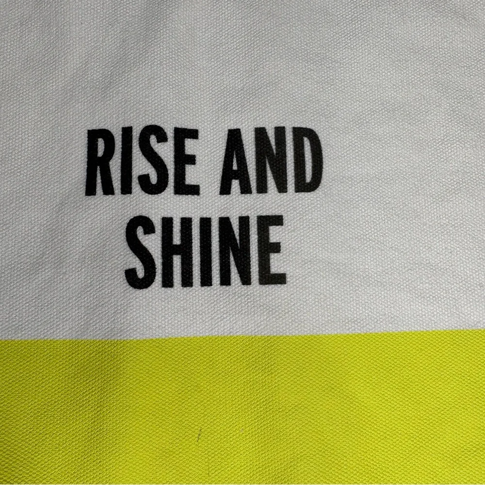 Kate Spade food for thought rise and shine white and yellow single placemat